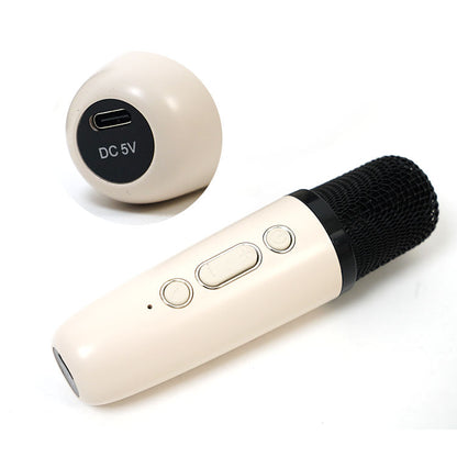 K12 Mini Blue Tooth Speaker Led and With Handheld Karaoke Mic Music Player Singing Recorder Ktv Microphone