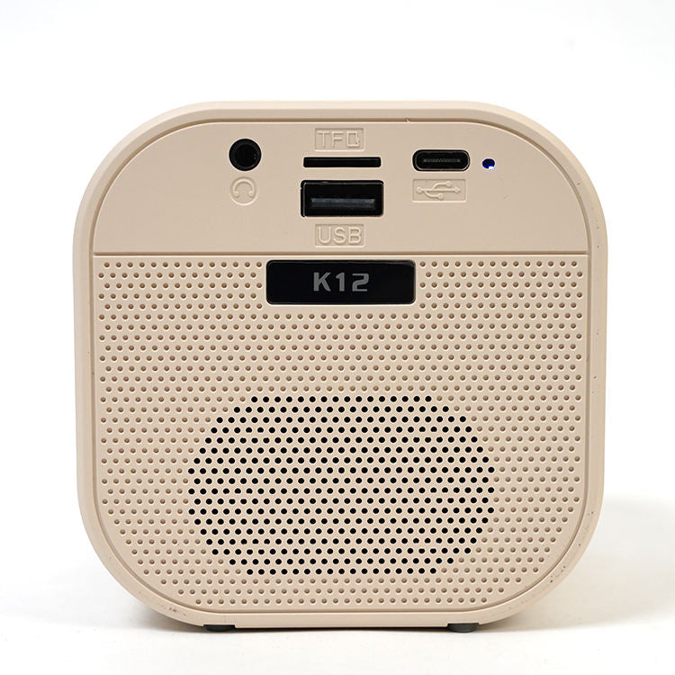 K12 Mini Blue Tooth Speaker Led and With Handheld Karaoke Mic Music Player Singing Recorder Ktv Microphone